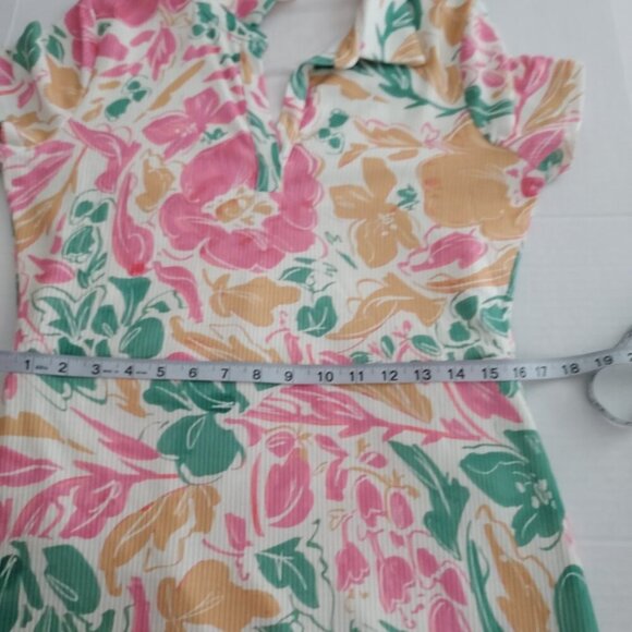 Showpo Short Sleeve Ichika Mini Dress in Electric Floral Size 10 - Picture 6 of 11